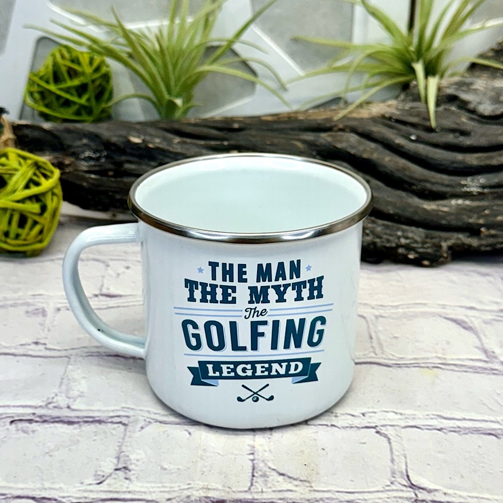 {history & heraldry} ‘The Man, The Myth, The Golfing Legend’ Aluminum Mug Cup